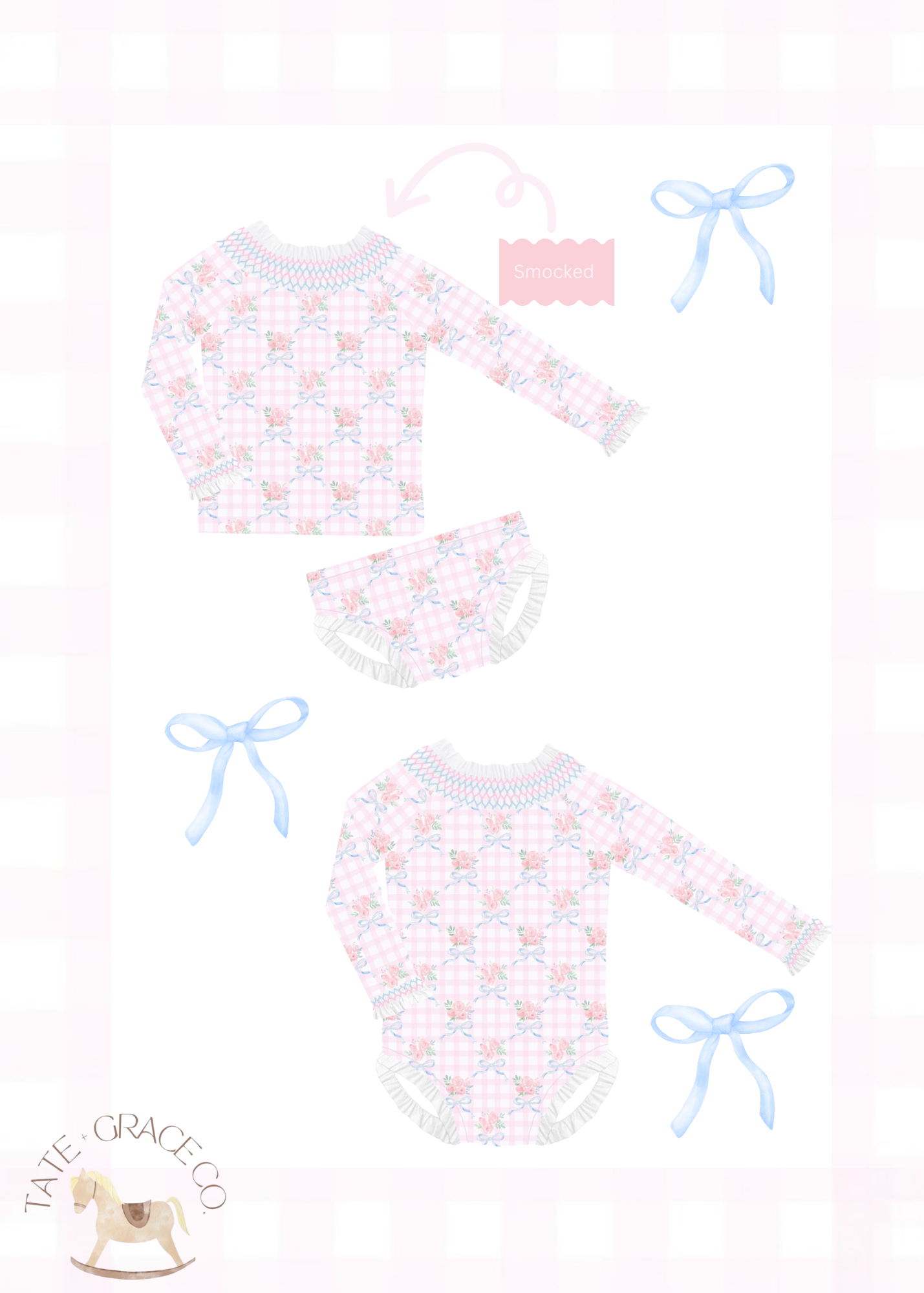 Rosie Smocked Swim Collection